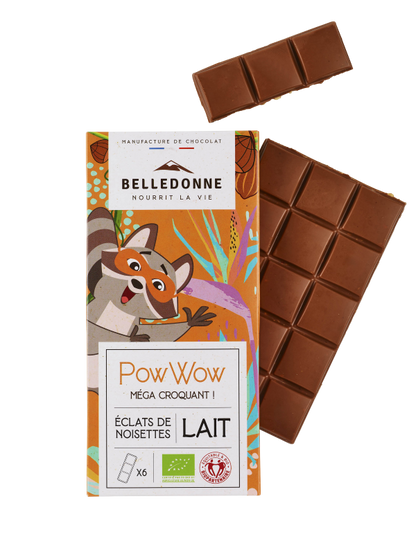 Belledonne -- Tablette enfant - chocolat au lait eclats de noisettes - 80 g