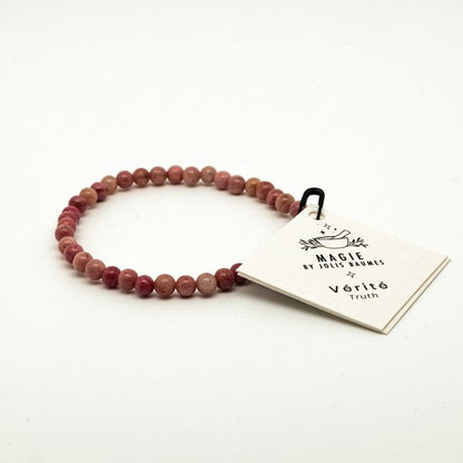 Jolis Baumes -- Bracelet vérité rhodonite