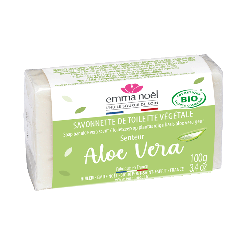 Emma Noël -- Savonnette aloe vera bio - 100 g